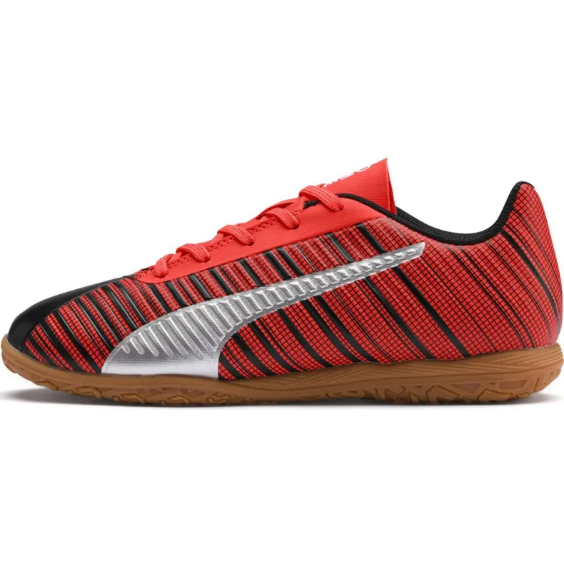 Puma One 5.4 It Jr 105664 03 voetbalschoenen veelkleurig rood