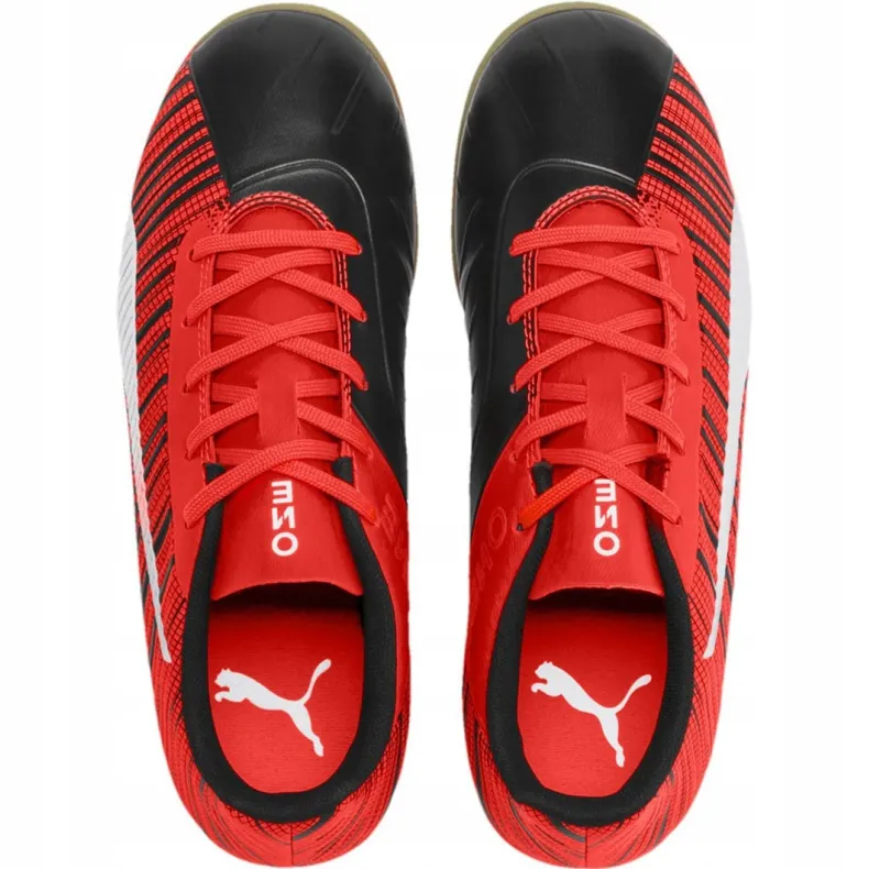Puma One 5.4 It Jr 105664 03 voetbalschoenen veelkleurig rood